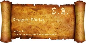 Dragon Márta névjegykártya
